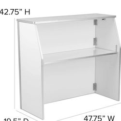 4’ Folding Portable Event Bar