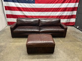 Delivery - Restoration Hardware Maxwell Leather Sofa Couch