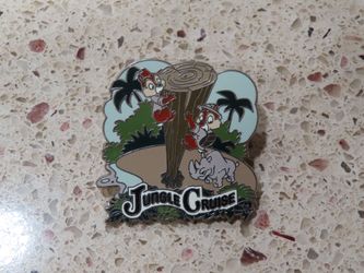 Jungle Cruise - Skipper Chip and Dale Adventureland Booster Pin Disneyland