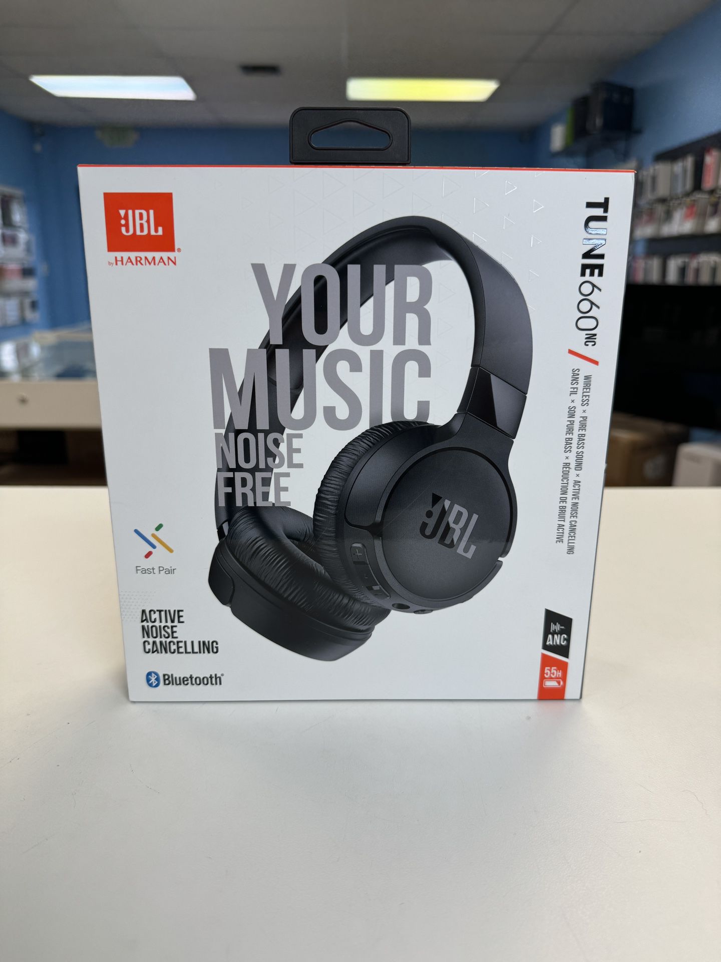 JBL Tune 660NC Wireless Bluetooth On-ear Noise-cancelling Headphones New Sealed