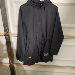 UCLA Under Armour Women's Hooded Rain Jacket, New, Size Small