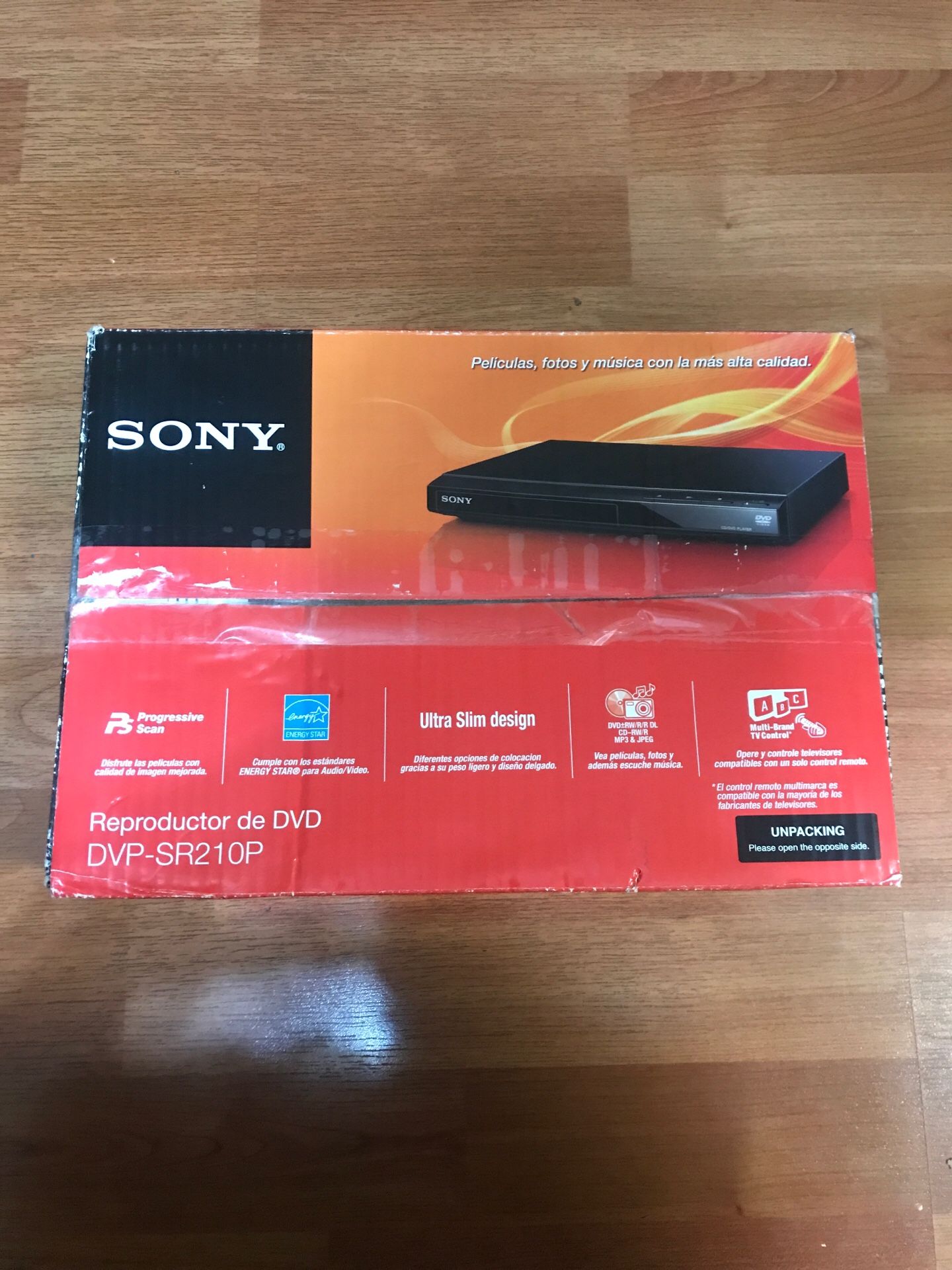 Sony DVD player ( DVP-SR210P)