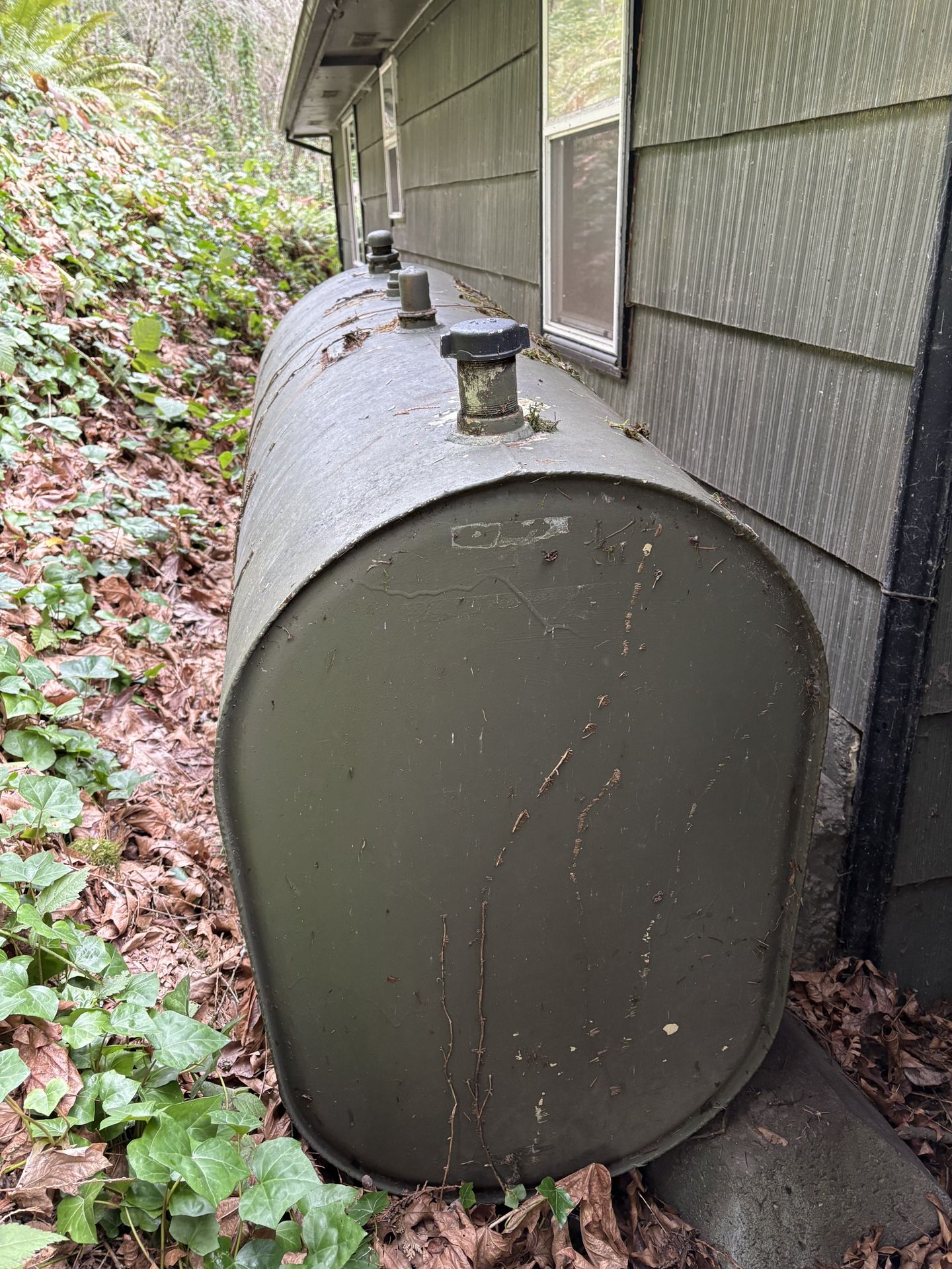 Free 175 Gallon Fuel Tank Approx. 60 Gallons Of Heating Oil Inside.