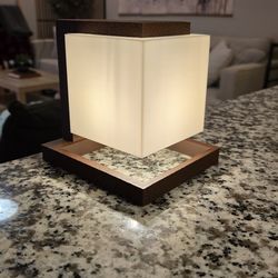 Japandi Cube Lamp - 5 Inch Minimalist Table Light