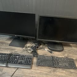 Hp Plus View Sonic Computer Monitors Keyboards 