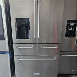 KitchenAid Stainless Steel 5-Door Fridge