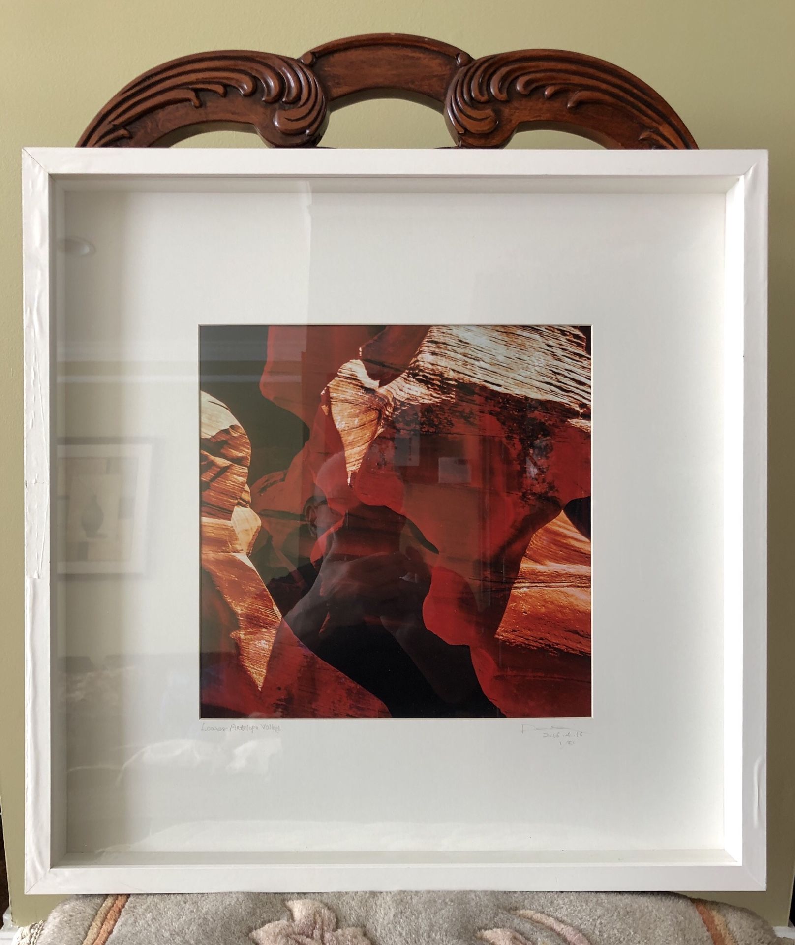 Picture frames w/photos (Lower Antelope Valley). Used. Condition: As is. 20”1/2 H x 20”1/2 W