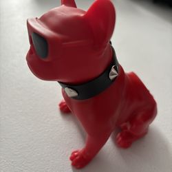 French Bulldog Bluetooth Wireless Stereo Speaker - Red