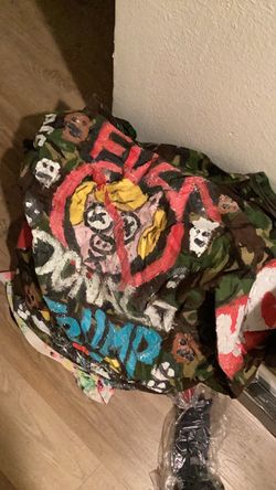 Camo trench custom jacket