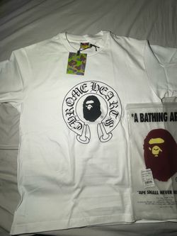 Chrome heart bape shirt