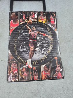 Vintage 1997 Costacos Brothers Michael Jordan  "8th Wonder of the World" Chicago Bulls Poster #6123