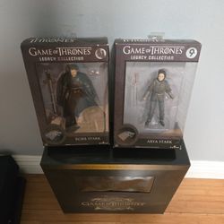 Game Of Thrones FUNKO ARYA & ROBB STARK FIGURINES (UNOPENED)