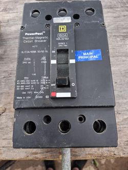 150 amp power pact square D closed circuit breaker