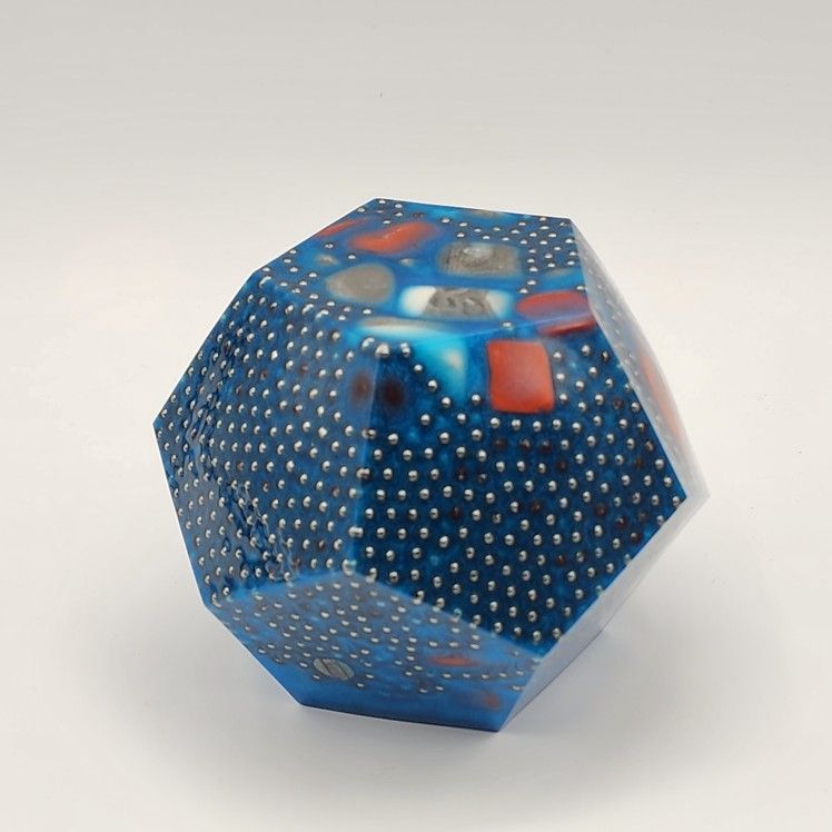 Dodecahedron Orgonite with Tuxedo Stone & Red Jasper – EMF Protection & Energy Cleanser – One of a Kind Functional Art
Meet Celestara, a powerful do