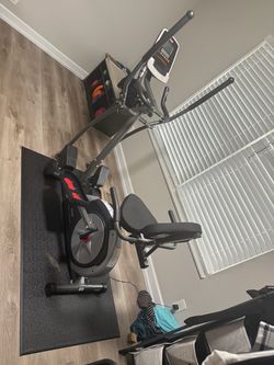 Body Champ 3-in-1 Elliptical & Exercise Bike + Mat