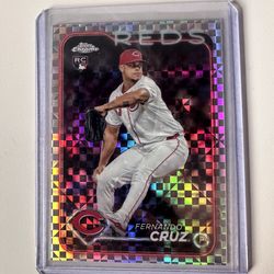 Topps chrome 2024 Fernando Cruz card