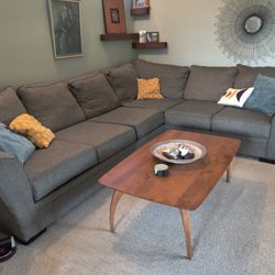 BIG Grey Sectional Couch 