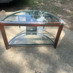 Powell Glass Tv Stand