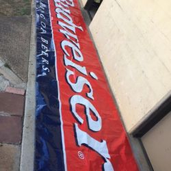 Budweiser Banner 40 ft by 3 ft