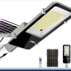 Solar Lights Outdoor Waterproof IP65: 10000mAH Solar Street Light, Dusk to Dawn Outdoor Solar Lights for Yard,