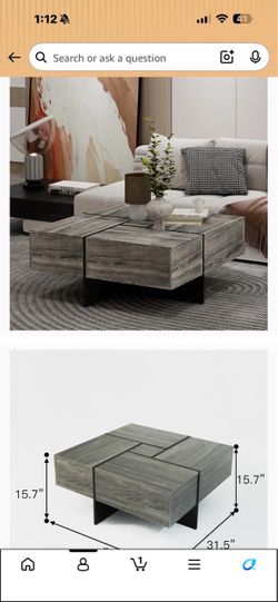 New coffee table new and slightly used