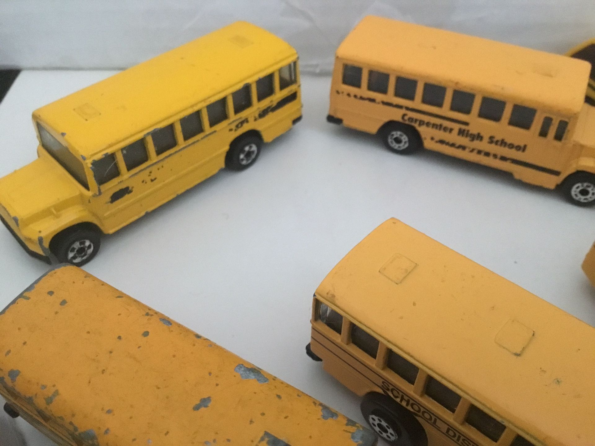 Hot Wheels & Matchbox school buses (8 total)