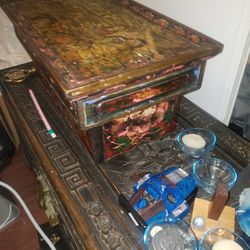 Rare Antique Foldable Bed Table