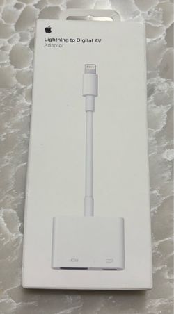 Apple, lightning  to  digital AV adapter, brand new, never been open, received one for Christmas, so this one is extra