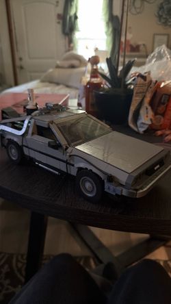 Pre built Lego DeLorean