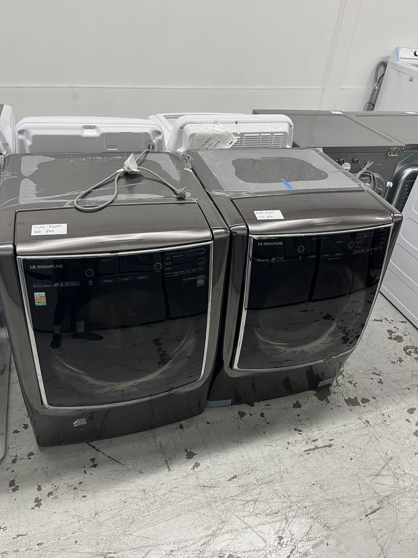 (Wont last long) 🤩Free Delivery - LG Signature Front Loader 5.8cu (Mega) washer & 9.0 (MEGA) Capacity Dryer