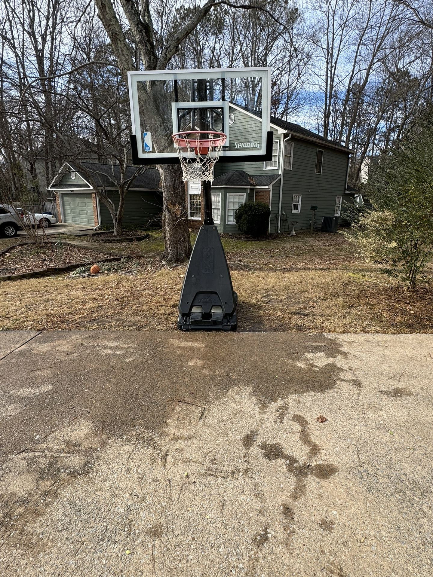 Spalding Ultimate Hybrid Portable 54” Glass Basketball Hoop