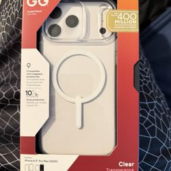 Brand New ZAGG Crystal Palace Lite Snap with Kickstand for Apple IPhone 17 Pro Max (Black & Orange).
