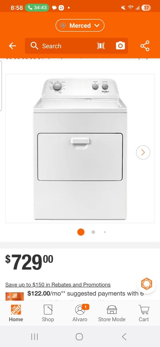 Brand New Dryer/ Secadora Nueva