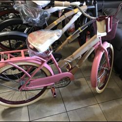 Huffy 24" Nel Lusso Girls' Cruiser Bike, Pink Blush Powder