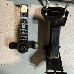Stake Pocket Spare Tire Mount And Triple Ball Hitch