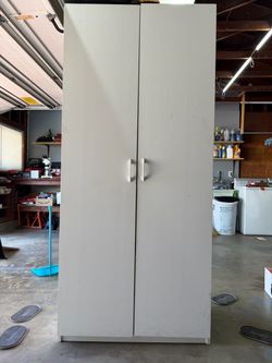 White 2-Door Garage Cabinet