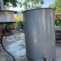 Stainless Steel Cooking Pit Barrel Smoker Tambor Acero Inoxidable
