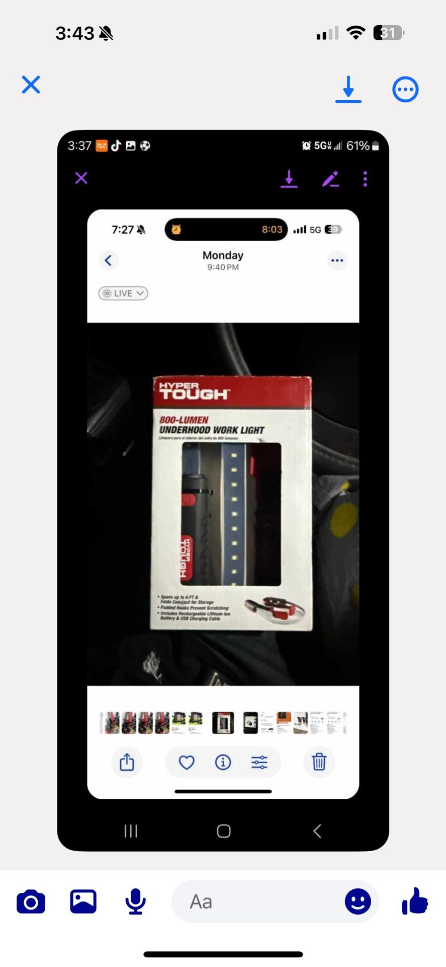 Hyper Tough Under Hood Worklight