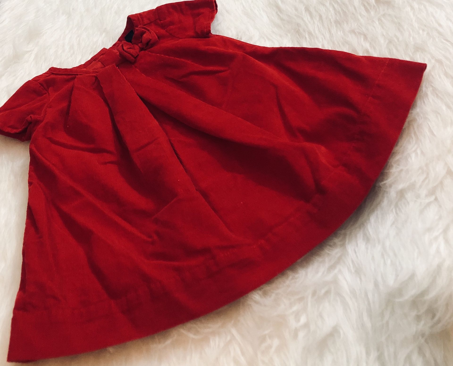 Baby Gap Red Dress w/ Diaper Cover *6-12 Months