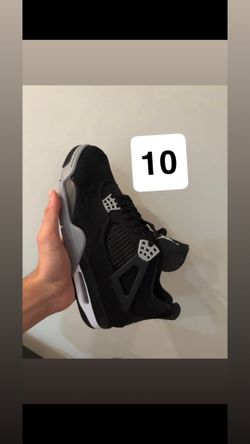 Jordan 4 black canvas