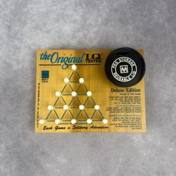 The Original IQ Tester Deluxe Edition USA Wood Brain Teaser Game - Complete 1976
