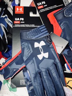 Limited Edition Under Armour Football Gloves USA Flag Stars Stripes