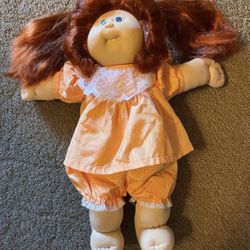 Cabbage Patch Doll With Corn Silk Hair 1986