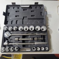PITTSBURGH 3/4 in. Drive Metric Jumbo Socket Set, 20-Piece