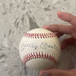 Signed Mickey Mantle Baseball