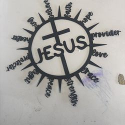Jesus Christian Inspirational Wall Art – Faith, Hope & Grace Print