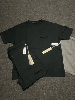 Fear of God Essentials Black T-Shirt and Shorts Set