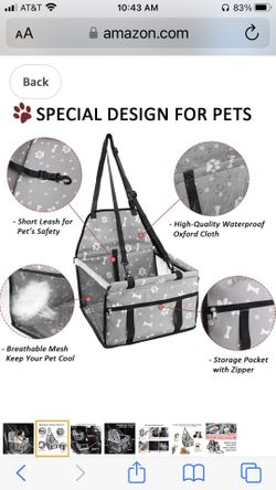 Car Seat Booster for Dog