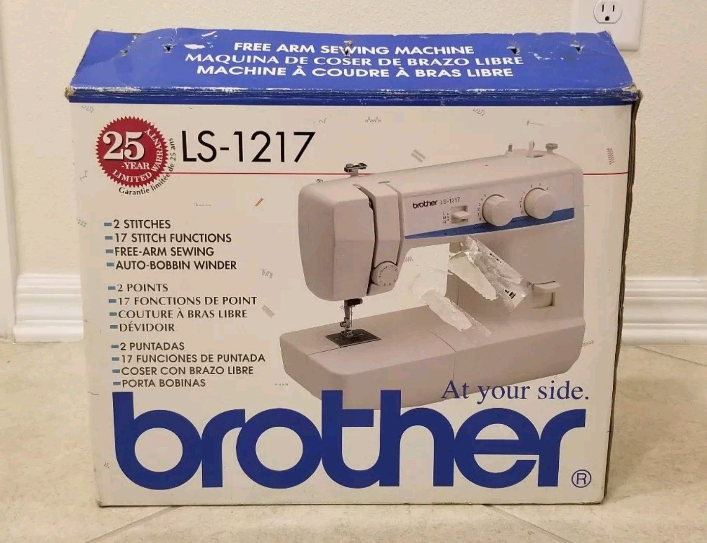Brother LS-1217 Sewing Machine - Portable - Lightweight - For Parts/Not Working