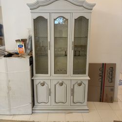 Vintage Petite China Cabinet. 